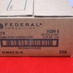 Federal Hi-Brass Load 20 ga 2 3/4 inches 5 Shot 250 Shotshells H204 5