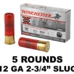 Winchester SuperX 12 GA 1oz-slug 2-3/4in 5Rd X12RS15 12GA 2 3/4-1OZ SUPER-X RIFLED SLUG AMMO