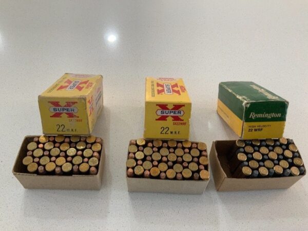 “134” cartridges of remington and winchester 22 w. R. F. 22 wrf