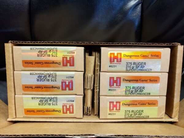 120 rounds new hornady superformance dangerous game 375 ruger 270 sp rp - image 2