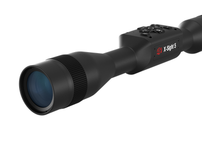 ATN X Sight 5 LRF Night Vision Scope, 3 15x30mm, Black, Smart Mil Dot Reticle, Laser Rangefinder