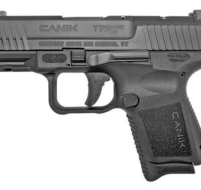 Canik TP9 Elite SC Blackout Edition 9mm, 3.6" Barrel, Polymer, Black, Micro Red Dot Base, Holster, Back Straps, 1x12rd, 1x15rd