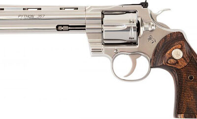 Colt Python .357 Mag, 6" Barrel, Walnut Grips, Stainless, 6rd
