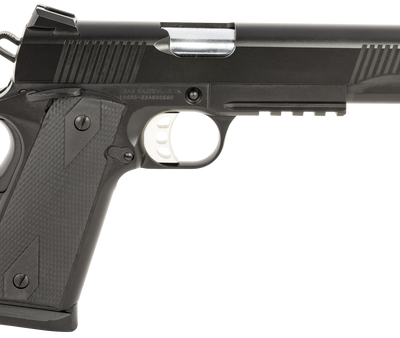 Tisas 1911 Duty 45 ACP, 5" Cold Hammer Forged Barrel, Black Cerakote Finish, 10rd