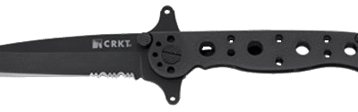 Columbia River M16, Folding Knife, 3.94", Tanto Point, Dual Thumb Stud/Flipper/Pocket Clip, 8Cr12MoV/Black EDP, Stainless Steel, Plain Edge
