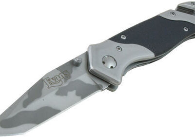 Evan sports folding knife, 3. 5" blade, camo