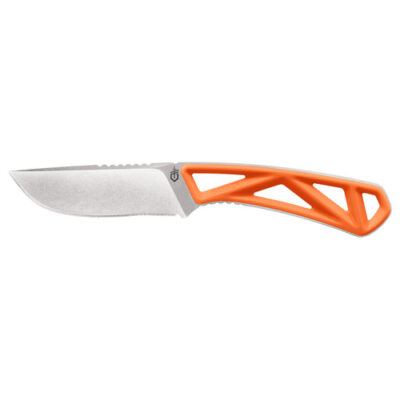 Gerber exo-mod drop point knife orange w/sheath