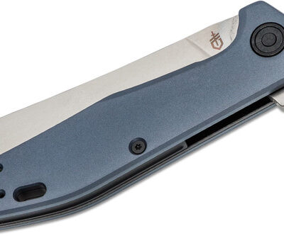 Gerber fastball flip knife, 3" cpm-20cv blade, cleaver, urban blue