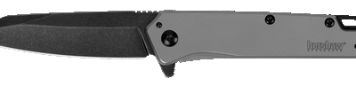 Kershaw misdirect folding knife, 2. 9" blade, gray handle, includes pocket clip