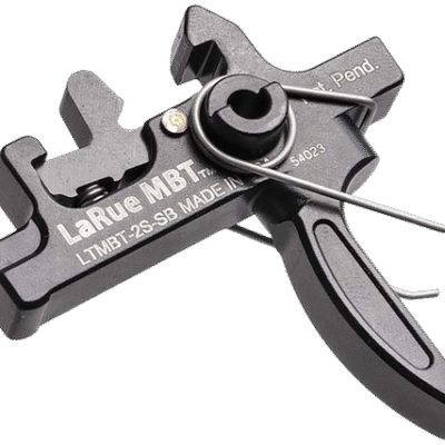 Larue Tactical MBT-2S Two-Stage Straight Trigger, For AR10/AR15, Black