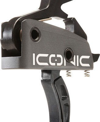 Rise Armament Iconic Two-Stage Curved Trigger, Gray, 2 lbs Draw Weight